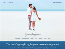 Tablet Screenshot of buy-our-honeymoon.com